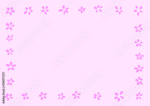 Illustration of a pink flower on a pink background.