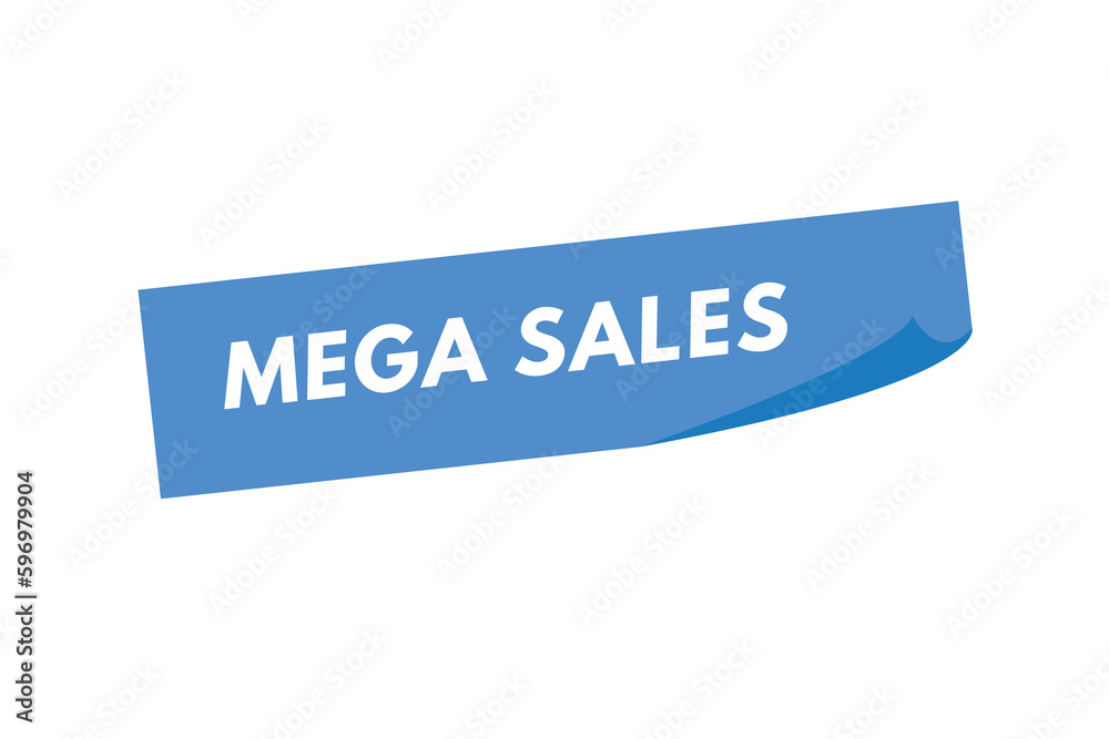 Mega Sales text Button. Mega Sales Sign Icon Label Sticker Web Buttons Mega Sales text Button. Mega Sales Sign Icon Label Sticker Web Buttons