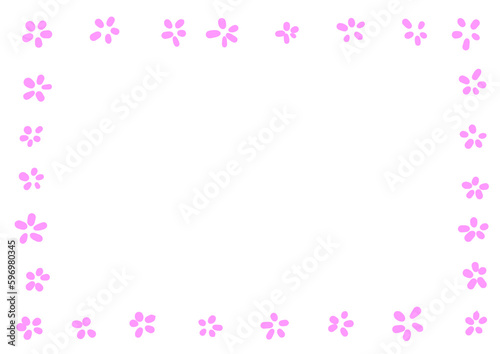 Illustration of a pink flower on a white background.