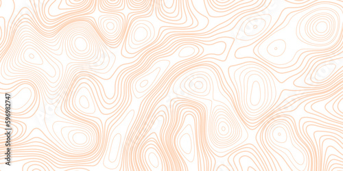 Panorama view gradient multicolor wave curve lines banner background design. Vector illustration. Line topography map contour background .Abstract Topographic map background with wave line.