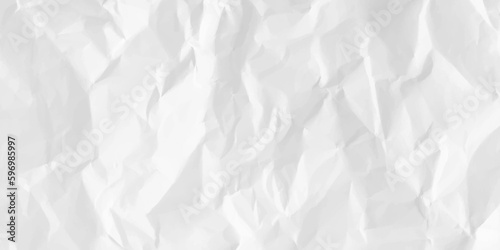 White creased crumpled paper sheet texture can be use as background. Ragged White Paper, white waxed packing paper texture.	