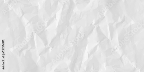 White creased crumpled paper sheet texture can be use as background. Ragged White Paper, white waxed packing paper texture.	