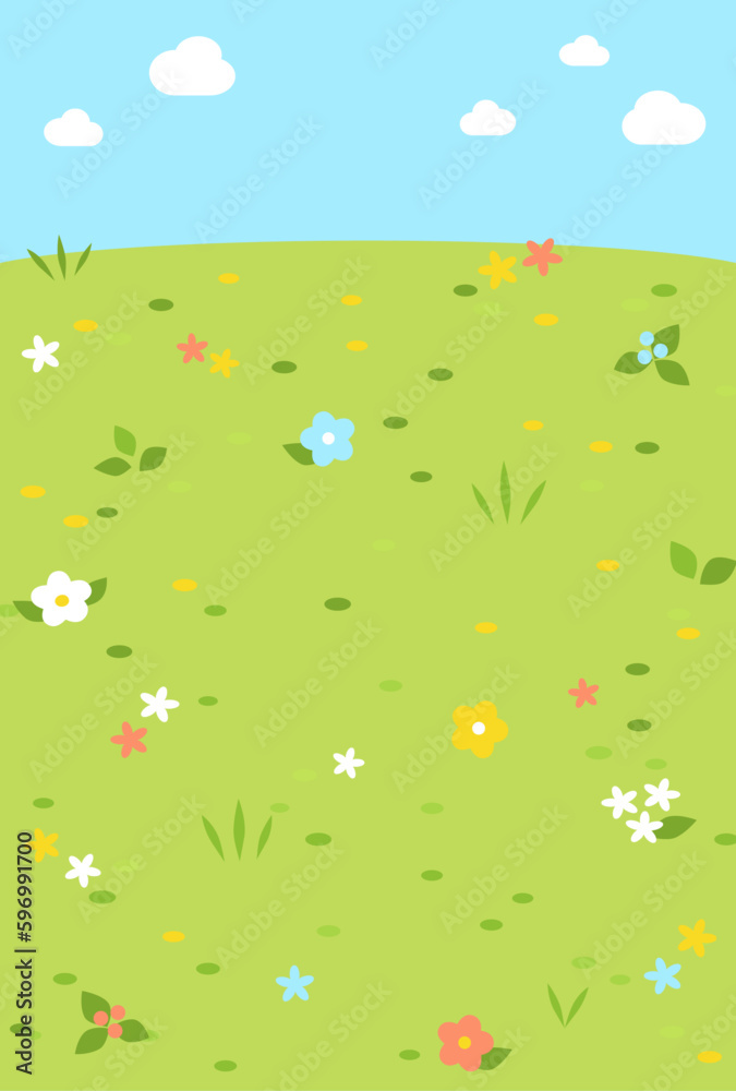 背景イラスト_草原 背景イラスト_草原
