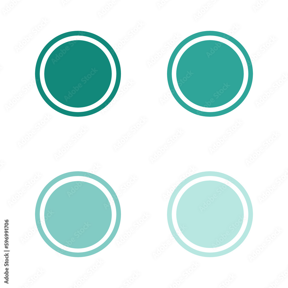 set of emerald circle frame set of emerald circle frame