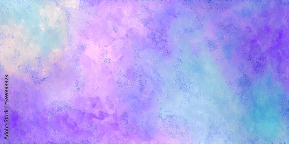 Teal and purple abstract sponge paint watercolor background wallpaper. Aqua color texture.	