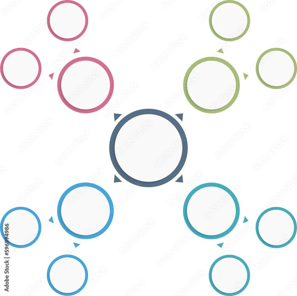 Absrtact mind map template, business infographics Absrtact mind map template, business infographics