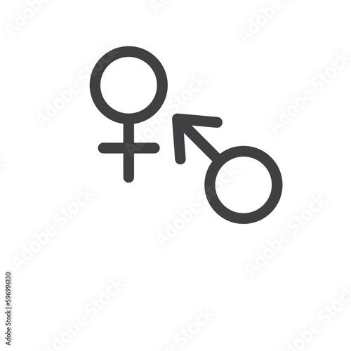gender icon vector element design template