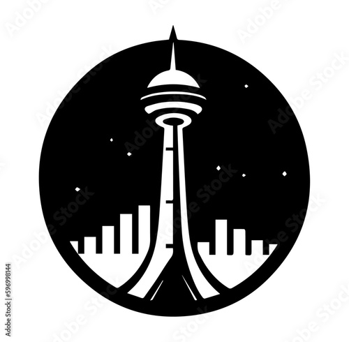 future metro city skyline