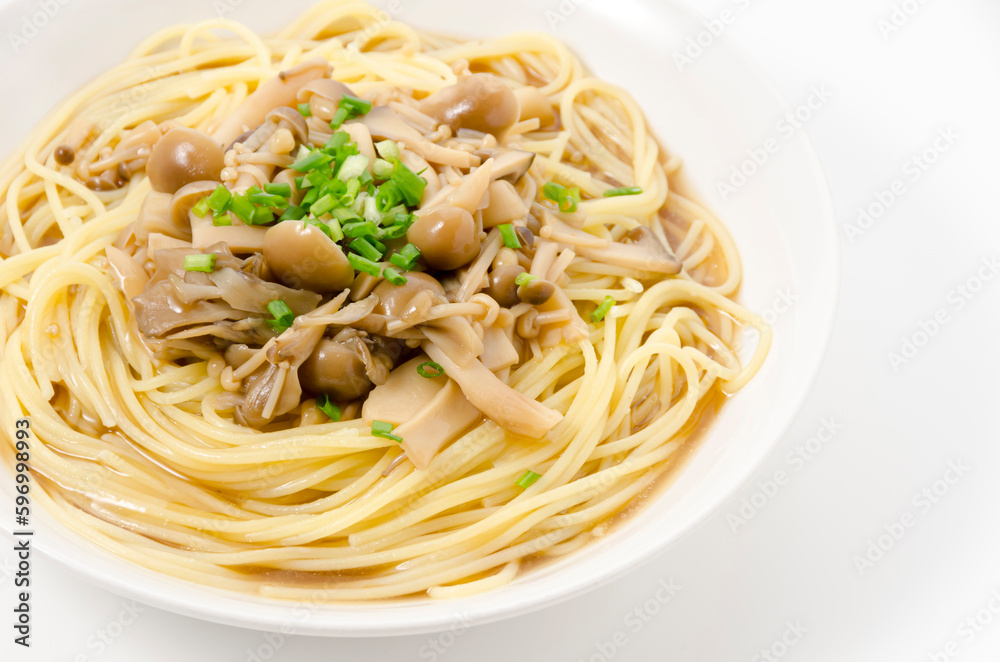 きのこの和風スープパスタ きのこの和風スープパスタ