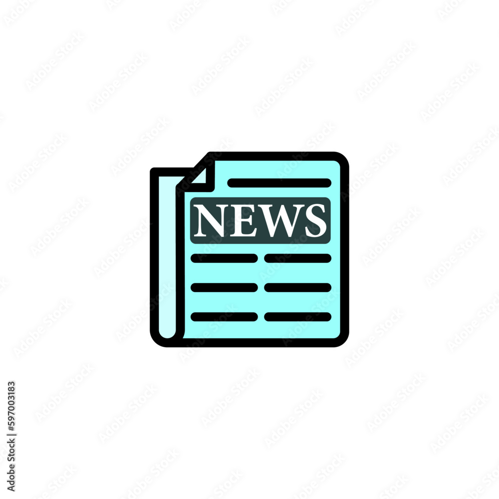 news paper icon vector design templates