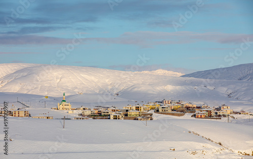 Erzincan Province, İliç District with snowy landscapes