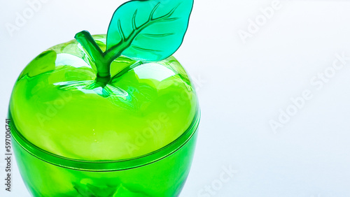 Transparent green apple | 透明な青リンゴ (16:9) photo