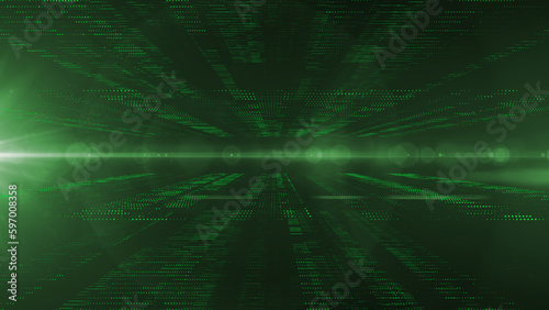 Abstract Trapcode Form digital particle wave and lights background animation cyber or technology background.