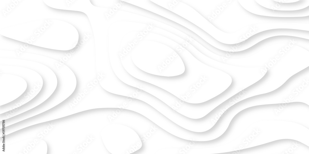 Abstract white background with waves White abstract background. 3d realistic design use for ads banner and advertising print design vector. 3d topography relief. Vector topographic illustration.	