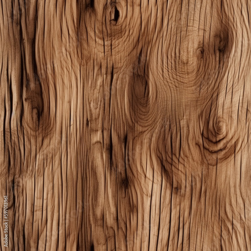 Natural wood seamless tile pattern to use as background, wood wall texture. Generative AI