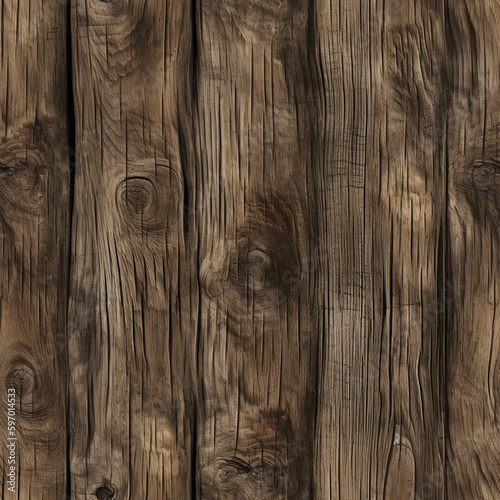 Natural wood seamless tile pattern to use as background, wood wall texture. Generative AI