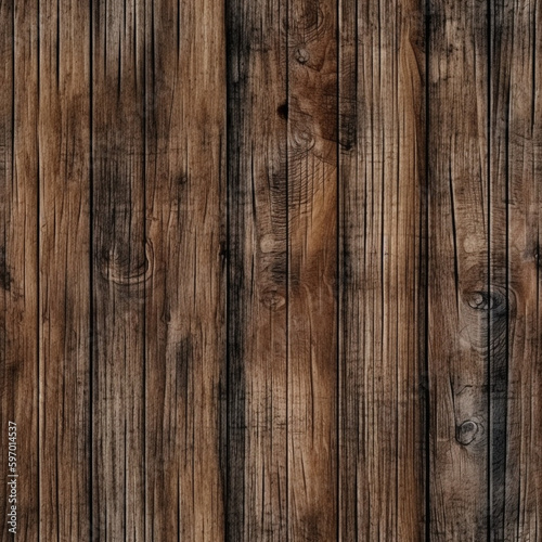 Natural wood seamless tile pattern to use as background, wood wall texture. Generative AI