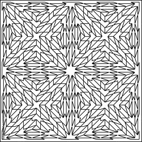  Seamless pattern. Modern stylish texture. Composition from regularly repeating geometrical element. Black and white pattern for web page, textures, card, poster, fabric, textile.