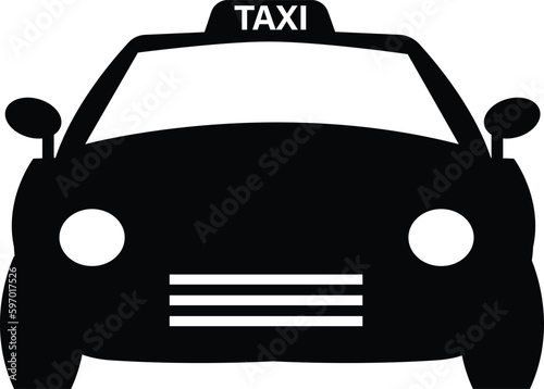 Taxi icon on white background. Taxi sign. flat style.