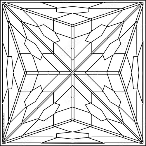  Seamless pattern. Modern stylish texture. Composition from regularly repeating geometrical element. Black and white pattern for web page, textures, card, poster, fabric, textile.