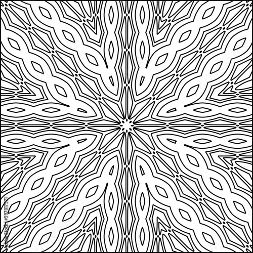  Seamless pattern. Modern stylish texture. Composition from regularly repeating geometrical element. Black and white pattern for web page, textures, card, poster, fabric, textile.