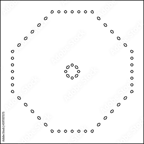  Seamless pattern. Modern stylish texture. Composition from regularly repeating geometrical element. Black and white pattern for web page, textures, card, poster, fabric, textile.