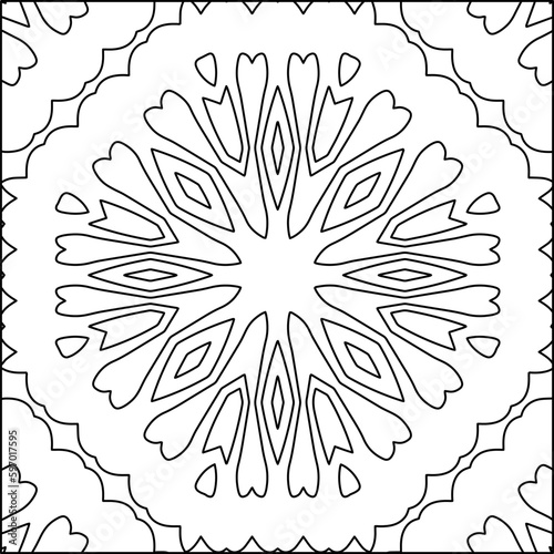  Seamless pattern. Modern stylish texture. Composition from regularly repeating geometrical element. Black and white pattern for web page, textures, card, poster, fabric, textile.