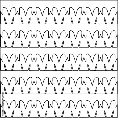  Seamless pattern. Modern stylish texture. Composition from regularly repeating geometrical element. Black and white pattern for web page, textures, card, poster, fabric, textile.