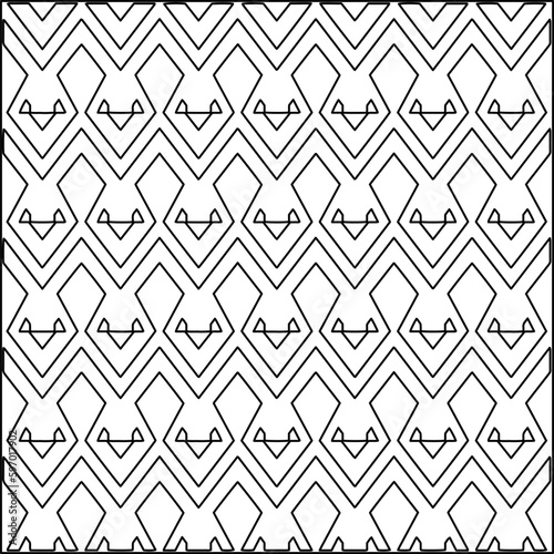  Seamless pattern. Modern stylish texture. Composition from regularly repeating geometrical element. Black and white pattern for web page, textures, card, poster, fabric, textile.