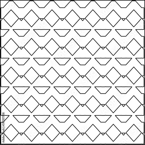  Seamless pattern. Modern stylish texture. Composition from regularly repeating geometrical element. Black and white pattern for web page, textures, card, poster, fabric, textile.