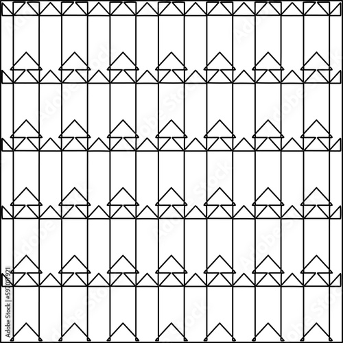  Seamless pattern. Modern stylish texture. Composition from regularly repeating geometrical element. Black and white pattern for web page, textures, card, poster, fabric, textile.