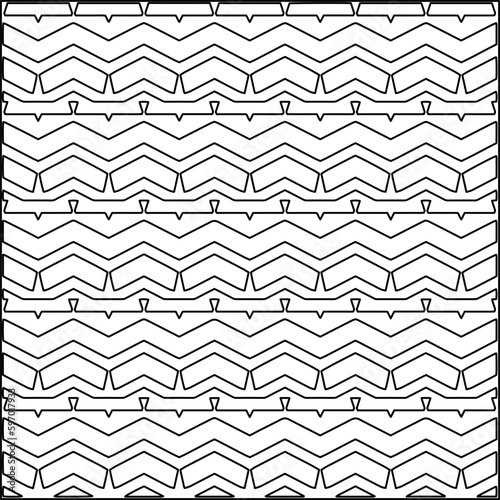  Seamless pattern. Modern stylish texture. Composition from regularly repeating geometrical element. Black and white pattern for web page, textures, card, poster, fabric, textile.