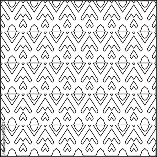 Seamless pattern. Modern stylish texture. Composition from regularly repeating geometrical element. Black and white pattern for web page, textures, card, poster, fabric, textile.
