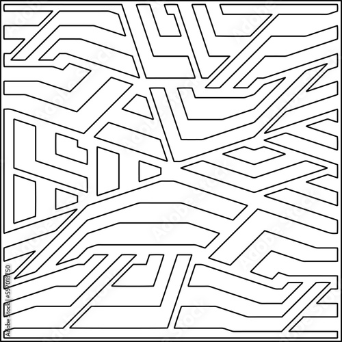  Seamless pattern. Modern stylish texture. Composition from regularly repeating geometrical element. Black and white pattern for web page, textures, card, poster, fabric, textile.