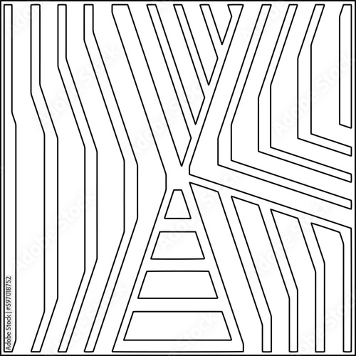  Seamless pattern. Modern stylish texture. Composition from regularly repeating geometrical element. Black and white pattern for web page, textures, card, poster, fabric, textile.