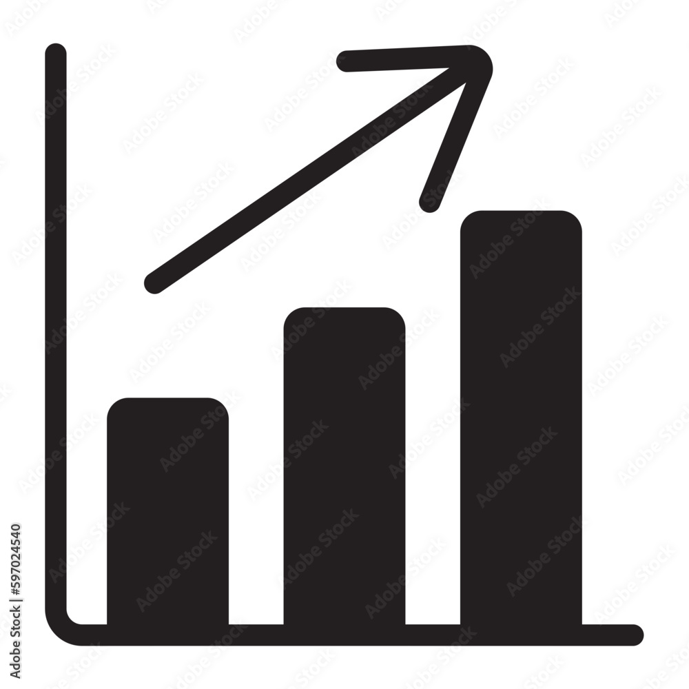 bar chart glyph icon bar chart glyph icon