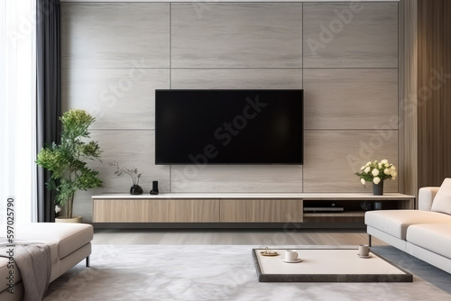 a large modern living room, generative AI