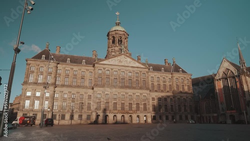 Amsterdam, Netherlands - Royal Palace Koninklijk Paleis Dutch Baroque Architecture photo