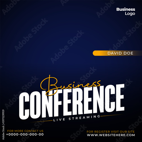 digital marketing business conference social media post template