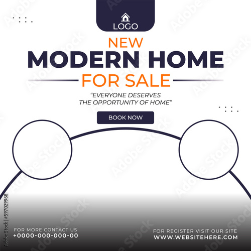 real estate house property Instagram post or social media post