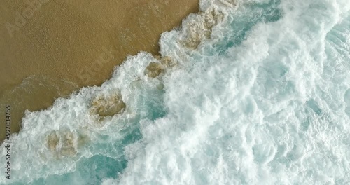 Ocean beach waves in Hawaii