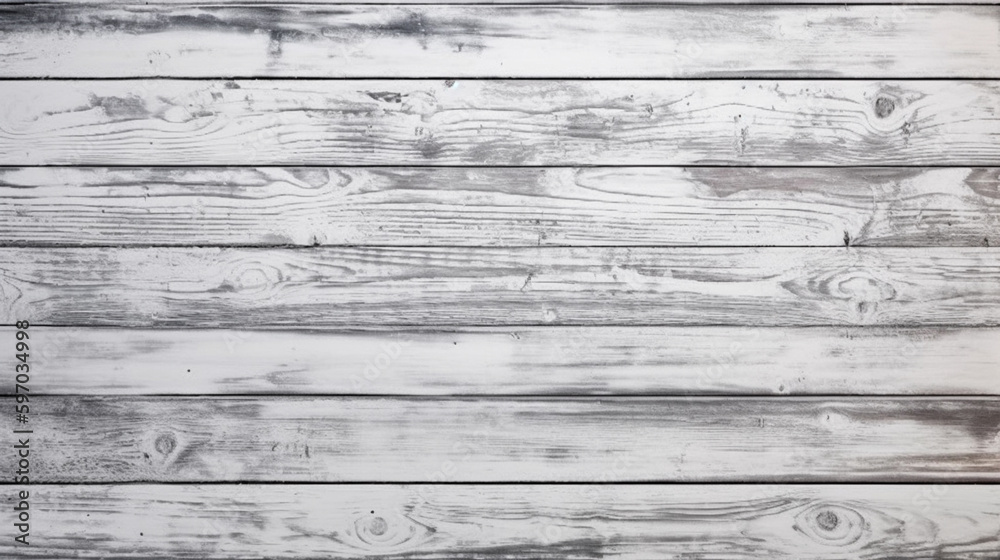 Naklejka premium White color of wood texture background, Genertive Ai
