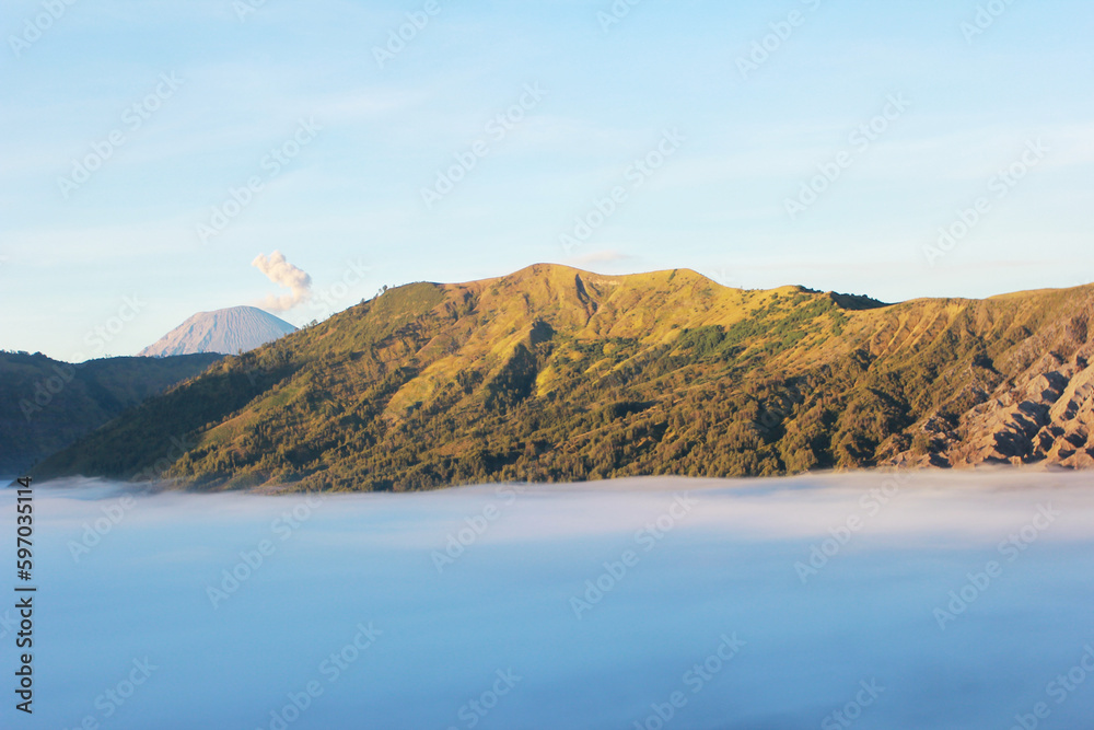 lake in the mountains in winter