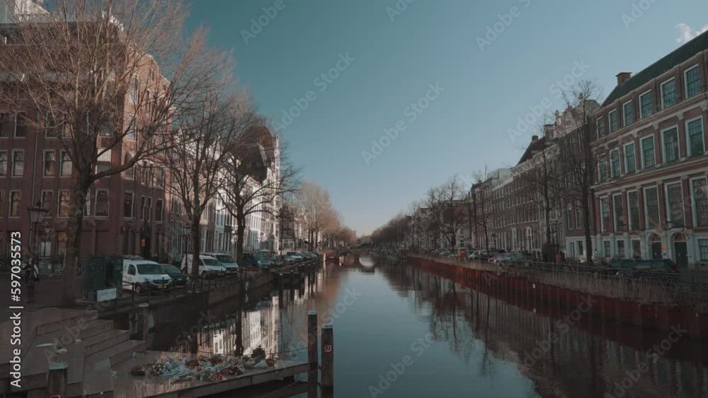 Amsterdam, Netherlands - Water Canal, Boats, Bikes and Colorful Old Architecture Buildings - Bloemenmarkt Flower Market, Jordan, etc Amsterdam, Netherlands - Water Canal, Boats, Bikes and Colorful Old Architecture Buildings - Bloemenmarkt Flower Market, Jordan, etc