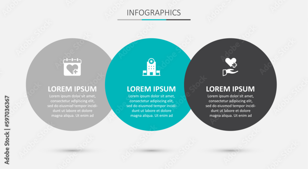 Set Hospital building, Doctor appointment and Heart with cross. Business infographic template. Vector Set Hospital building, Doctor appointment and Heart with cross. Business infographic template. Vector