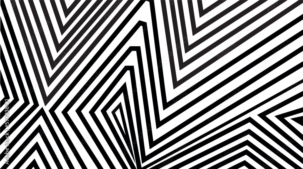 Abstract geometric stripe background, black and white vector illustration.
Abstract geometric stripe background, black and white vector illustration.
