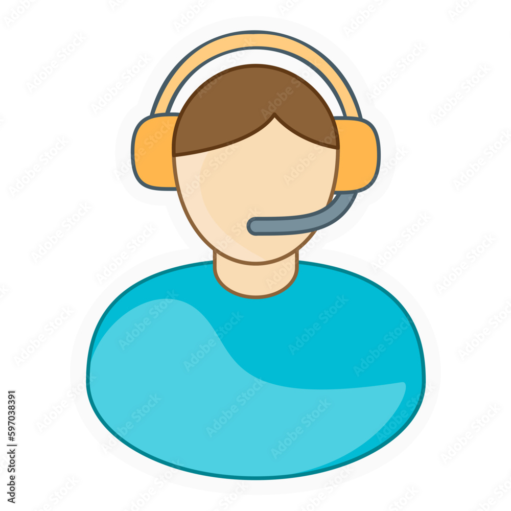 customer service bordered sticker customer service bordered sticker