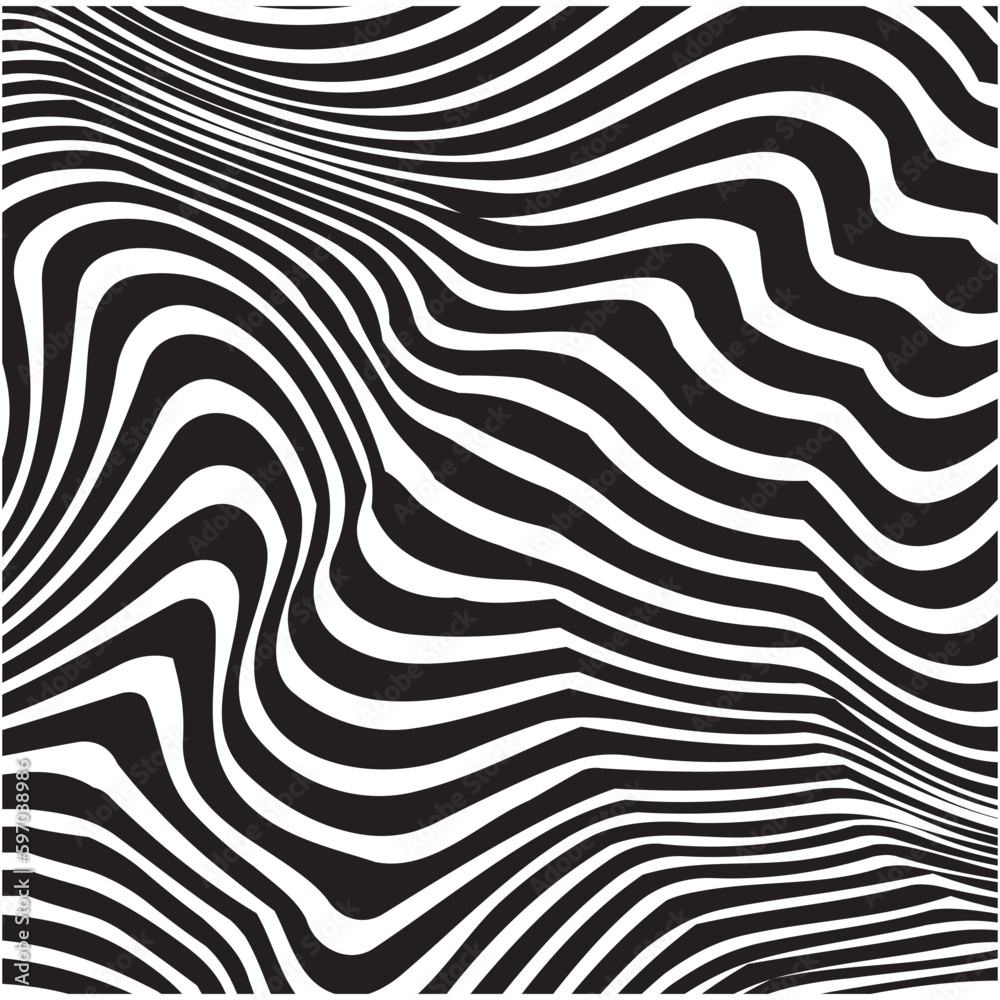 Abstract geometric zigzag wave stripes lines pattern, vector illustration design.


