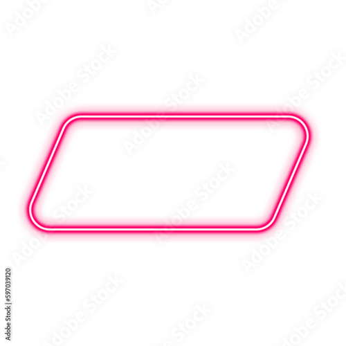 Neon Geometric Graphic Shapes. Geomatric abstract background design for banner, web, landing page, cover, social media post.