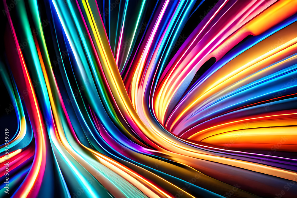 abstract rainbow background, colorful wave background, , generative AI abstract rainbow background, colorful wave background, , generative AI